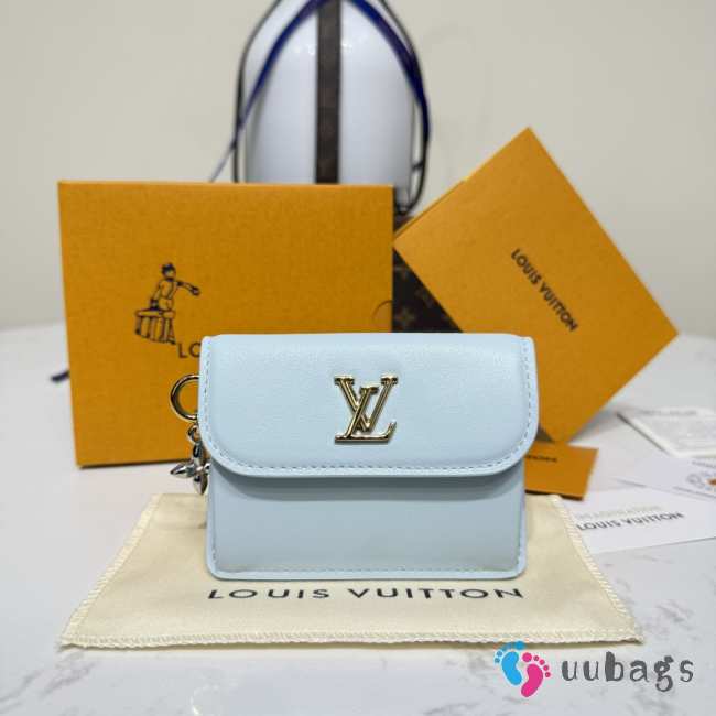 Uubags Louis Vuitton M14614 Tiny Recto Verso Card Holder Bloom Azure Blue 10x8x2cm - 1