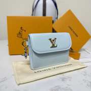 Uubags Louis Vuitton M14614 Tiny Recto Verso Card Holder Bloom Azure Blue 10x8x2cm - 6