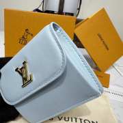 Uubags Louis Vuitton M14614 Tiny Recto Verso Card Holder Bloom Azure Blue 10x8x2cm - 4