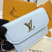Uubags Louis Vuitton M14614 Tiny Recto Verso Card Holder Bloom Azure Blue 10x8x2cm - 2