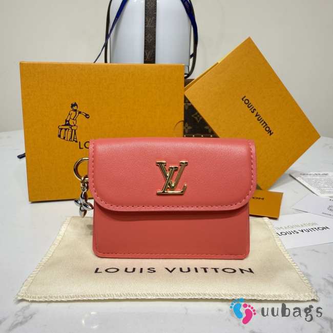 Uubags Louis Vuitton M14614 Tiny Recto Verso Card Holder Bloom Sweet Coral 10x8x2cm - 1