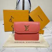 Uubags Louis Vuitton M14614 Tiny Recto Verso Card Holder Bloom Sweet Coral 10x8x2cm - 1