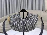Uubags Dior Dumpling Bag Beige and Black Oblique Jacquard 36x27cm - 1