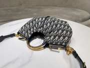 Uubags Dior Dumpling Bag Beige and Black Oblique Jacquard 36x27cm - 5