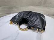Uubags Dior Dumpling Bag Black Macrocannage Calfskin 36x27cm - 6