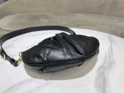 Uubags Dior Dumpling Bag Black Macrocannage Calfskin 36x27cm - 4