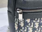 Uubags Rider 2.0 Sling Bag Beige and Black Dior Oblique Jacquard with Black Grained Calfskin 17x26x8cm - 4