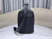 Uubags Rider 2.0 Sling Bag Black Dior Oblique Jacquard and Black Grained Calfskin 17x26x8cm - 3