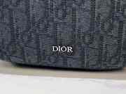Uubags Rider 2.0 Sling Bag Black Dior Oblique Jacquard and Black Grained Calfskin 17x26x8cm - 6