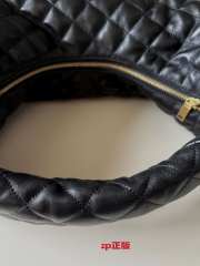 Uubags YSL Icare quilted nappa leather hobo bag in black 44x30x7cm - 6