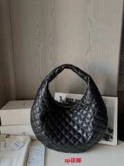 Uubags YSL Icare quilted nappa leather hobo bag in black 44x30x7cm - 3