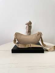Uubags Prada Demi-lune Re-Nylon shoulder bag in camel brown 30x13.5x6cm - 4