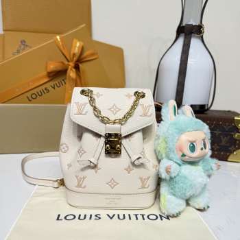 Uubags Louis Vuitton M13656 Nano Noé Backpack Empreinte Bicolor Monogram Leather 19x15x10cm