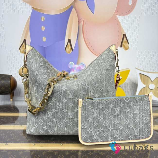 Uubags Louis Vuitton M13390 Coussin Hobo MM Bag Washed Gray 38x33x10cm - 1
