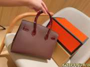 Uubags Hermes Birkin Faubourg Red 30cm - 4