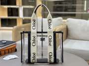 Uubags Chloe small Woody jelly tote bag in white 20x14x6cm - 1
