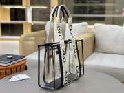 Uubags Chloe small Woody jelly tote bag in white 20x14x6cm - 5