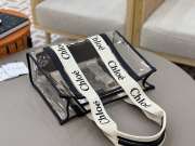 Uubags Chloe small Woody jelly tote bag in white 20x14x6cm - 4