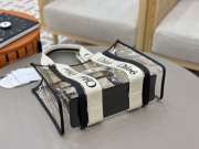 Uubags Chloe small Woody jelly tote bag in white 20x14x6cm - 3