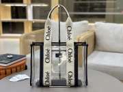 Uubags Chloe small Woody jelly tote bag in white 20x14x6cm - 2