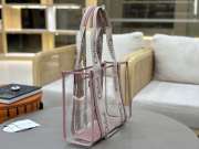 Uubags Chloe small Woody jelly tote bag in pink 20x14x6cm - 2