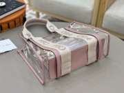 Uubags Chloe small Woody jelly tote bag in pink 20x14x6cm - 4