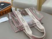 Uubags Chloe small Woody jelly tote bag in pink 20x14x6cm - 5