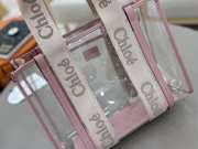 Uubags Chloe small Woody jelly tote bag in pink 20x14x6cm - 6