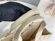 Uubags Chloe Woody Small Nylon Tote Bag In Cream 26.5x20x8cm - 6