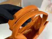 Uubags Chloe Woody Small Nylon Tote Bag In Orange 26.5x20x8cm - 3