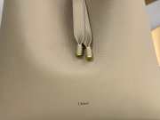 Uubags Chloe Marcie large hobo bag in grained leather in motty gray 36x29x10cm - 2