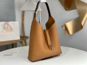 Uubags Chloe Marcie large hobo bag in grained leather in brown 36x29x10cm - 6