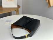 Uubags Chloe Marcie medium hobo bag in grained leather in black 28x21x10cm - 6