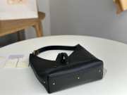 Uubags Chloe Marcie medium hobo bag in grained leather in black 28x21x10cm - 4