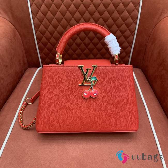 Uubags Louis Vuitton M13250 LV x TM Capucines BB Red Bag 27x17.3x9cm - 1