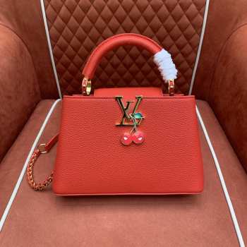 Uubags Louis Vuitton M13250 LV x TM Capucines BB Red Bag 27x17.3x9cm