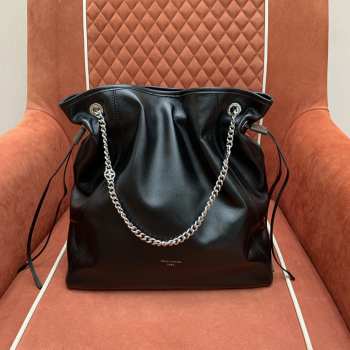Uubags Louis Vuitton M25545 Off Duty Vibe MM Bag In Black Sheepskin 33x24x11.5cm