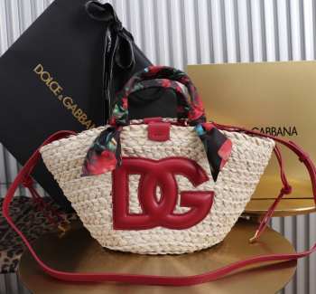 Uubags Dolce & Gabbana Kendra tote bag in wine red 35x28x16cm