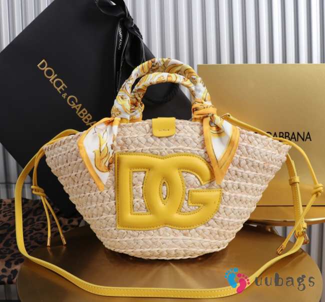 Uubags Dolce & Gabbana Kendra tote bag in yellow 35x28x16cm - 1