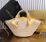 Uubags Dolce & Gabbana Kendra tote bag in yellow 35x28x16cm - 6