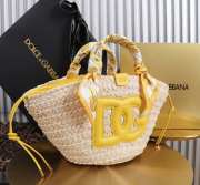 Uubags Dolce & Gabbana Kendra tote bag in yellow 35x28x16cm - 5