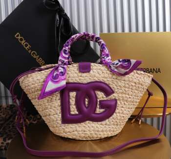Uubags Dolce & Gabbana Kendra tote bag in purple 35x28x16cm