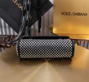 Uubags Dolce & Gabbana Sicily Small Crystal Satin Top Handle Bag 11x18x6cm - 4