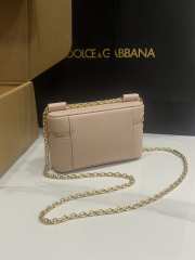 Uubags Dolce & Gabbana Sicily crossbody bag calfskin in blush 10x17x6cm - 6