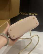Uubags Dolce & Gabbana Sicily crossbody bag calfskin in blush 10x17x6cm - 5