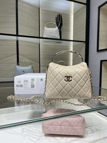 Uubags Chanel 25s Coco Rush Bag in Light Beige 14x19x7cm