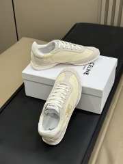 Uubags Celine Racer - Low Top Sneaker In Off-white Nylon, Suede Calfskin - 4