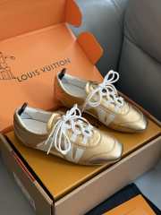 Uubags Louis Vuitton Sneakerina gold metallic grained calf leather - 6