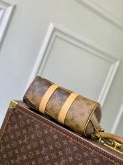 Uubags Louis Vuitton M15428 Keepall Bandoulière 25 brown monogram landscape coated canvas 25x15x11cm - 5
