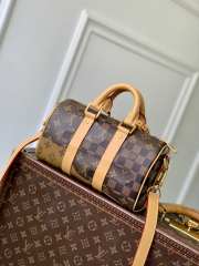 Uubags Louis Vuitton M15428 Keepall Bandoulière 25 brown monogram landscape coated canvas 25x15x11cm - 3